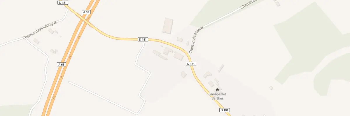 Plan du 1164 Rue des Barthes à Tarnos