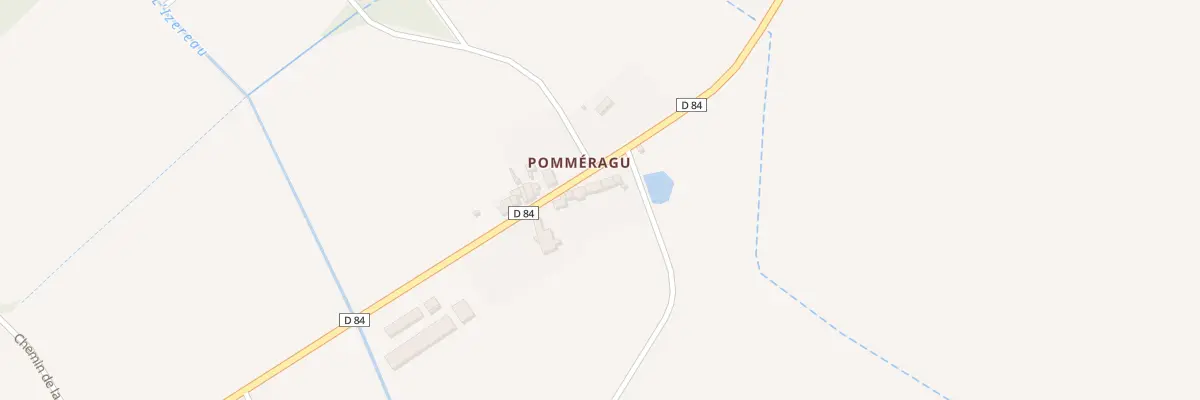 Plan du 33 Pommeragu à Montréverd