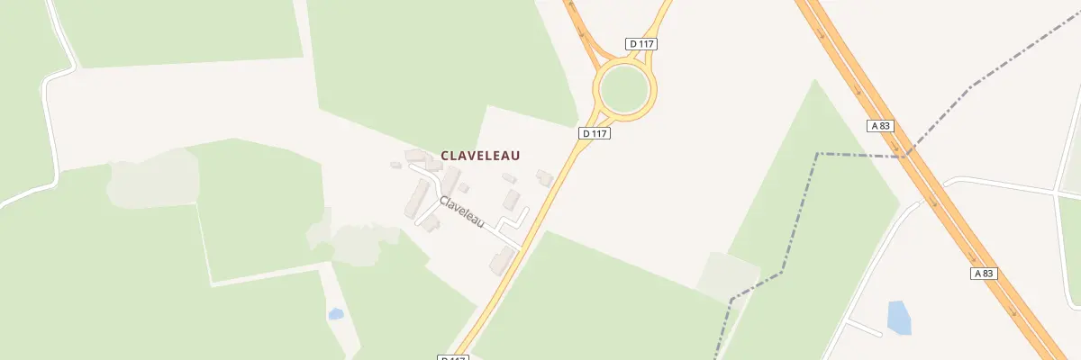 Plan du 2 Le Claveleau à Montbert