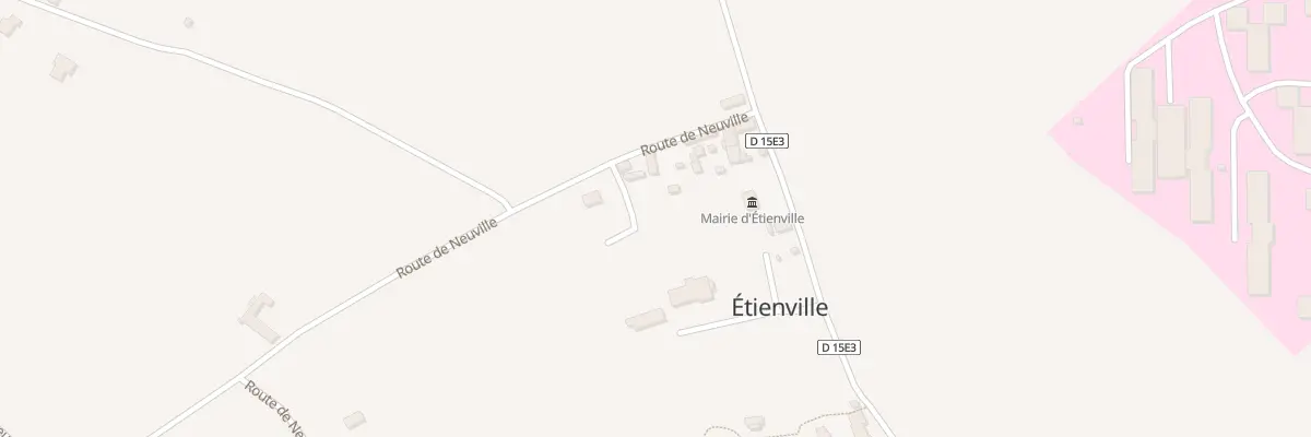 Plan du 3 Rte de Neuville à Étienville