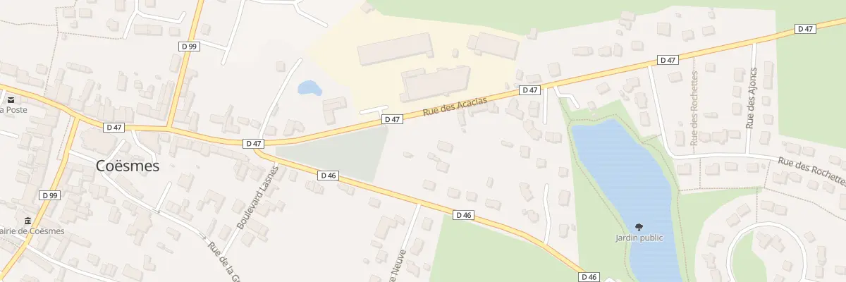Plan du 2 Rue des Acacias à Coësmes