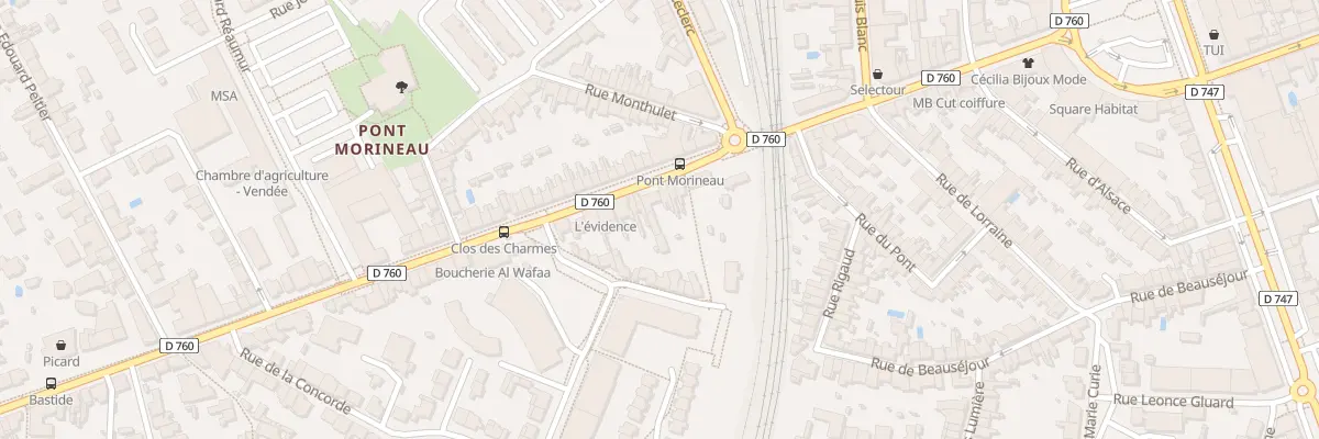 Plan du 19 Rue Roger Salengro à La Roche-sur-Yon