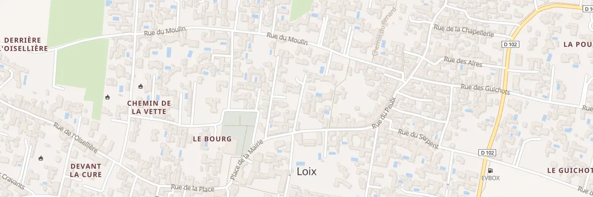 Plan du 1T Rue du Peulx à Loix