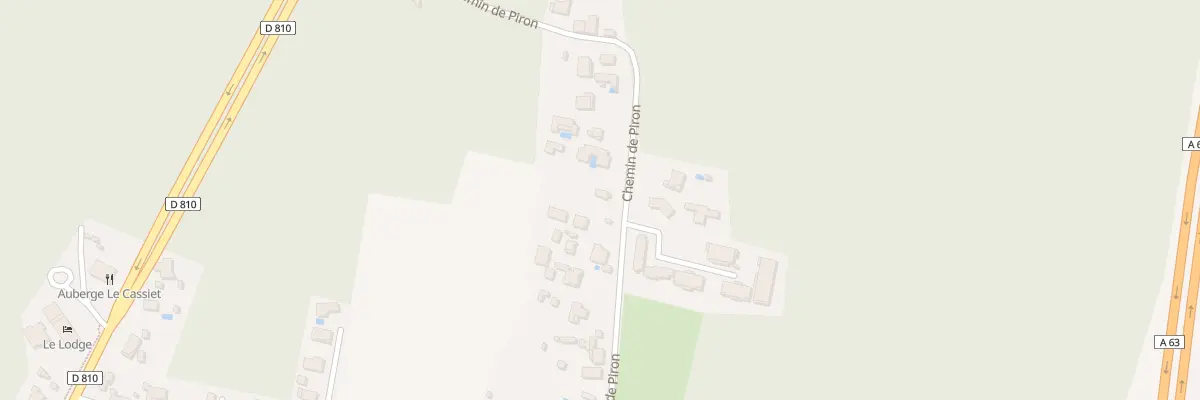 Plan du 429 Che de Piron à Ondres