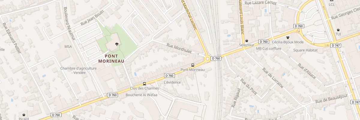 Plan du 20B Rue Roger Salengro à La Roche-sur-Yon