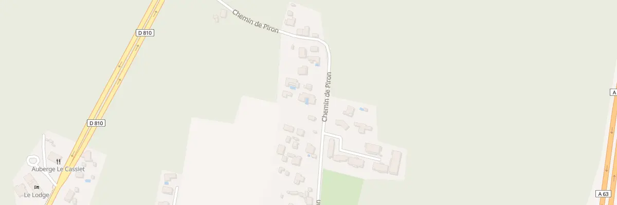 Plan du 443 Che de Piron à Ondres