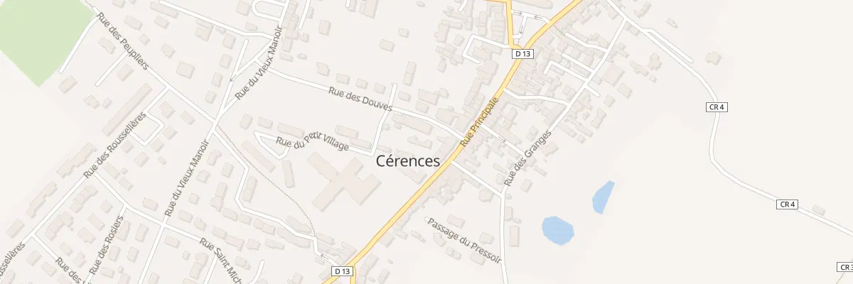 Plan du 17 Rue Principale à Cérences
