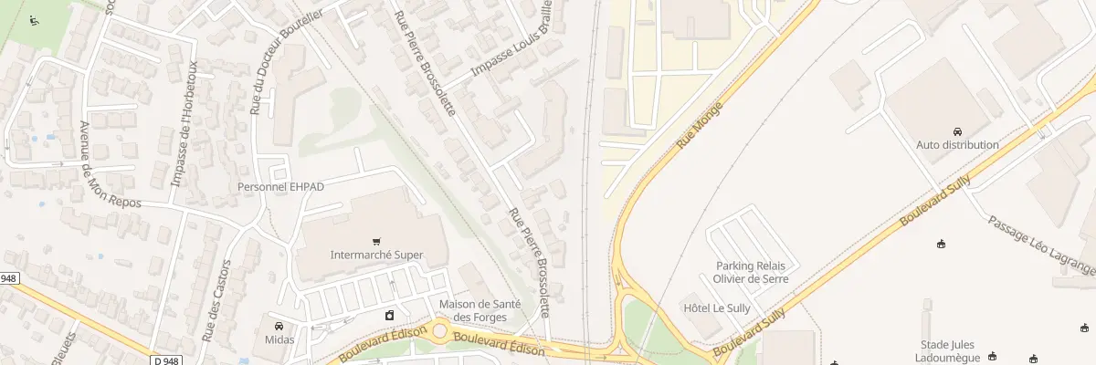 Plan du 26 Rue pierre brossolette à La Roche-sur-Yon