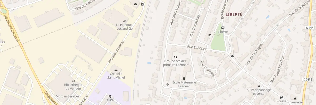 Plan du 134 Rue Louis Lumière à La Roche-sur-Yon
