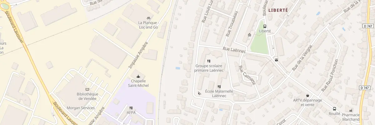 Plan du 138 Rue Louis Lumière à La Roche-sur-Yon