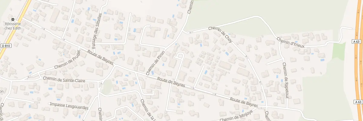 Plan du 501 Rte de Beyres à Ondres