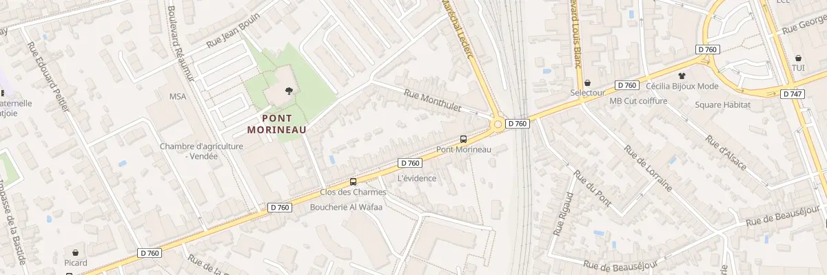 Plan du 26 Rue Roger Salengro à La Roche-sur-Yon