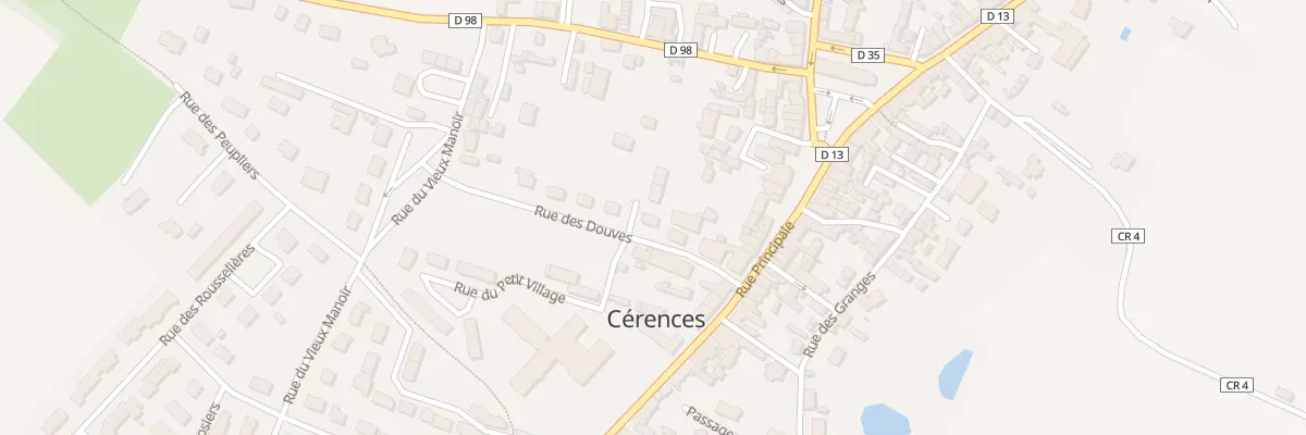 Plan du 2 Rue des Douves à Cérences