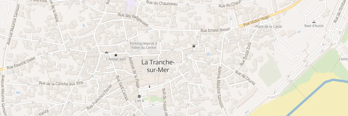 Plan du 22 Rue victor hugo à La Tranche-sur-Mer