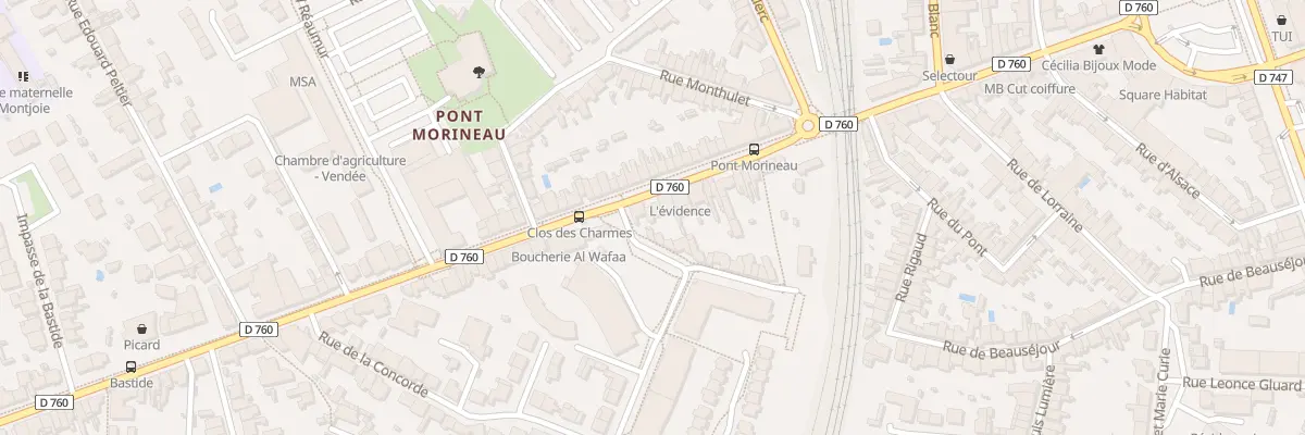 Plan du 31 Rue Roger Salengro à La Roche-sur-Yon