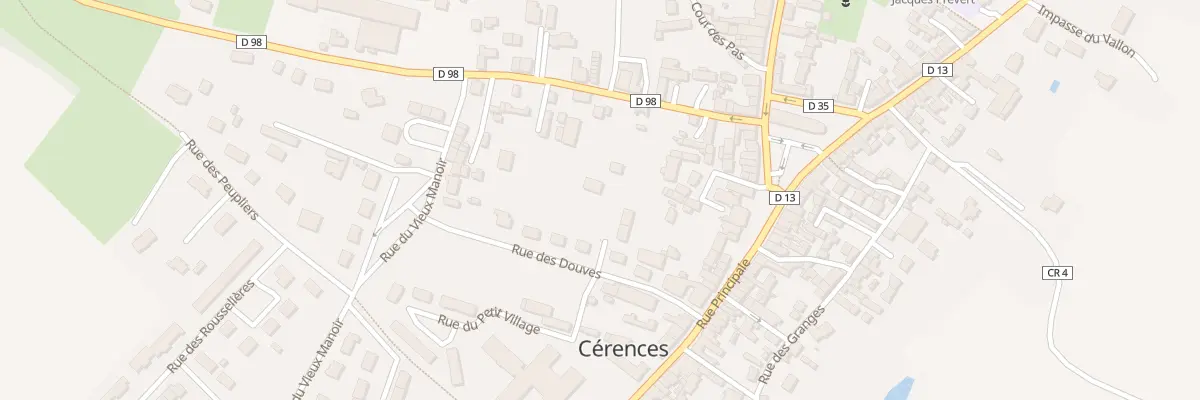 Plan du 8 Rue des Douves à Cérences