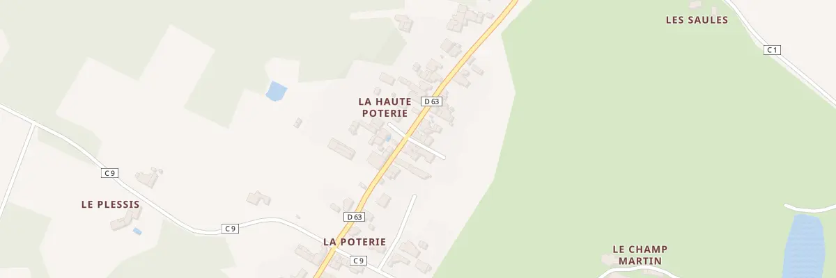 Plan du 33 Rue de la poterie à Château-Thébaud