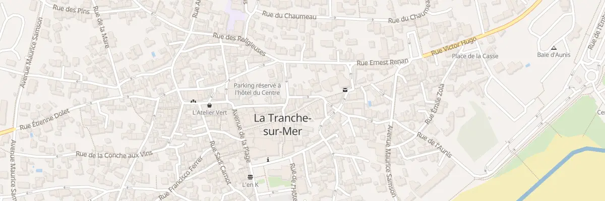 Plan du 25 Rue victor hugo à La Tranche-sur-Mer