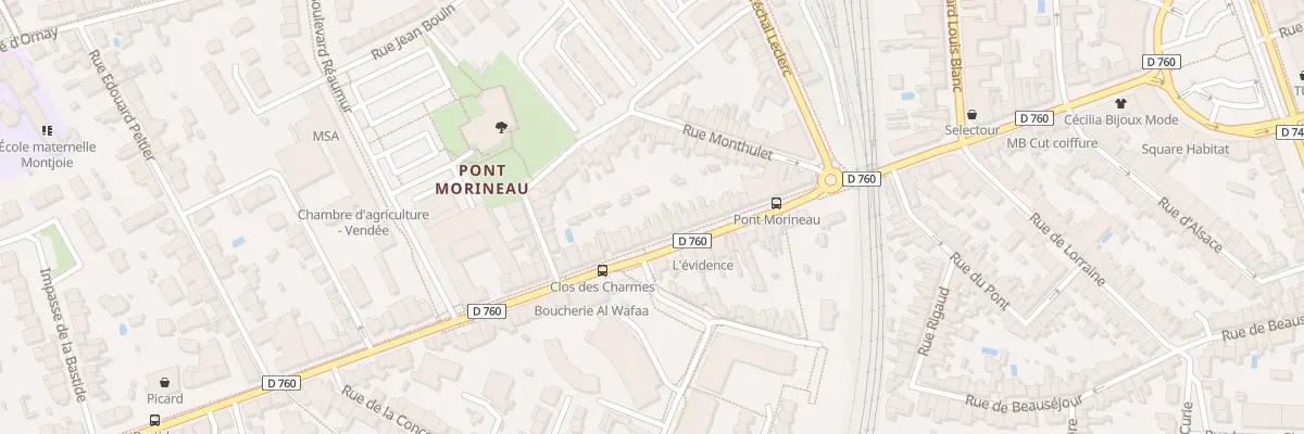 Plan du 34 Rue Roger Salengro à La Roche-sur-Yon