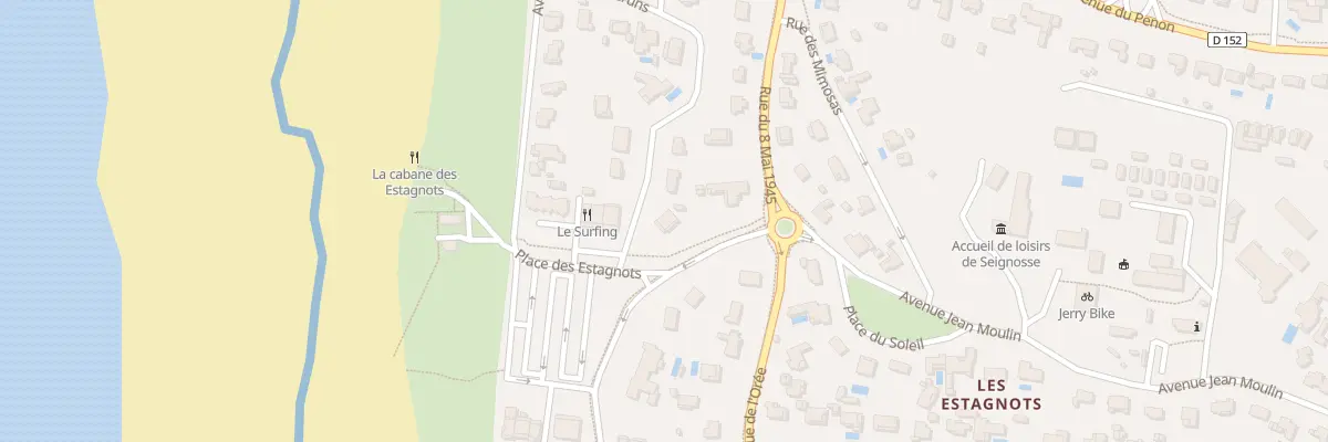 Plan du 2 Av des Embruns à Seignosse