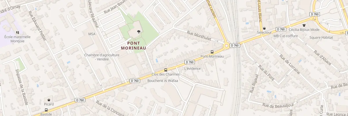 Plan du 36B Rue Roger Salengro à La Roche-sur-Yon