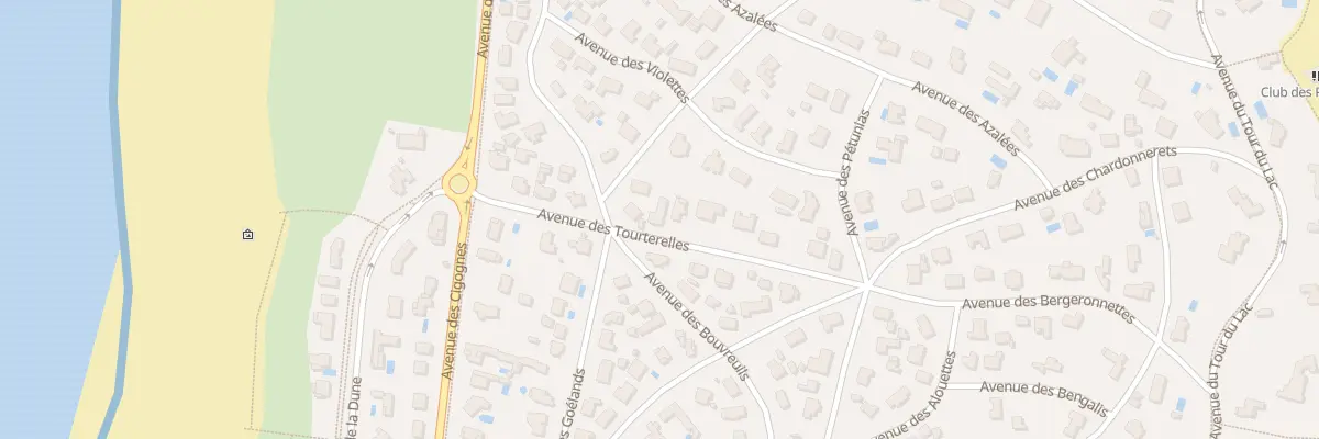 Plan du 176 Av des Tourterelles à Soorts-Hossegor