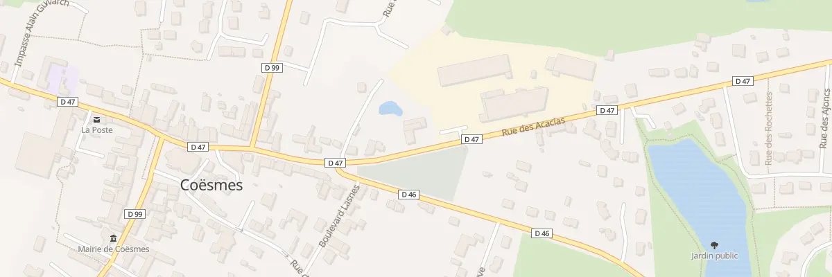 Plan du 5 Rue des Acacias à Coësmes