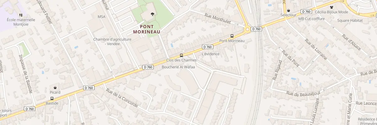 Plan du 41 Rue Roger Salengro à La Roche-sur-Yon