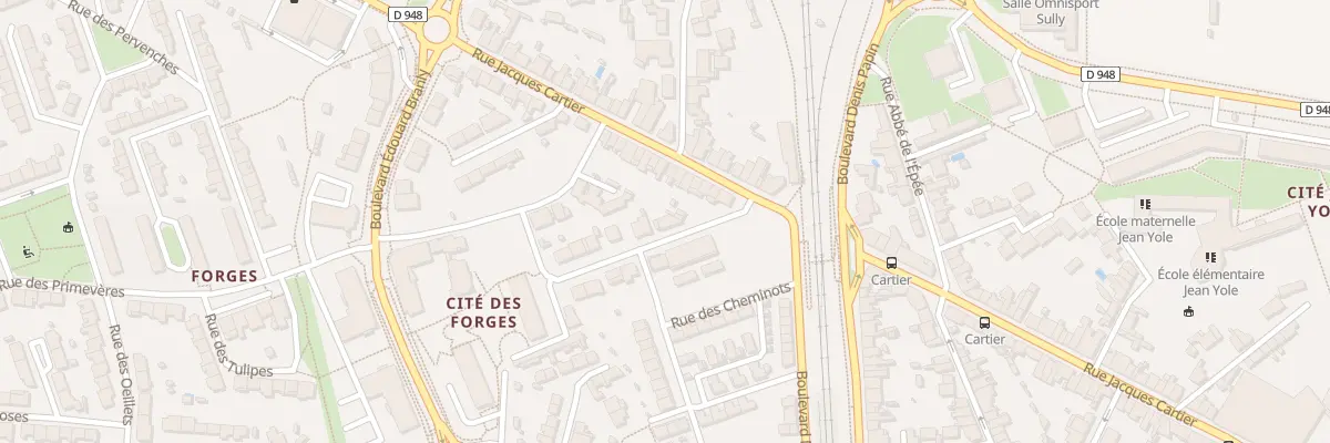 Plan du 14 Rue Louis Auguste Lansier à La Roche-sur-Yon