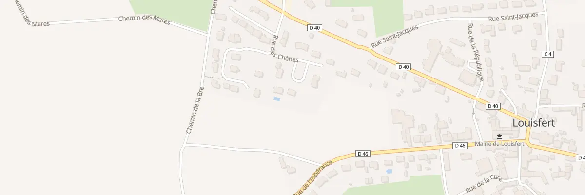 Plan du 4 Rue des Chênes à Louisfert