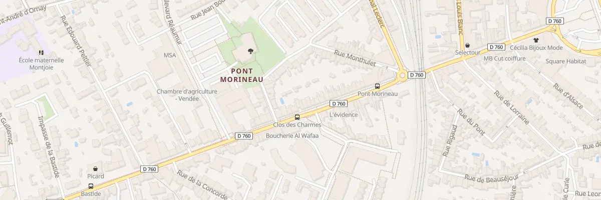 Plan du 40B Rue Roger Salengro à La Roche-sur-Yon