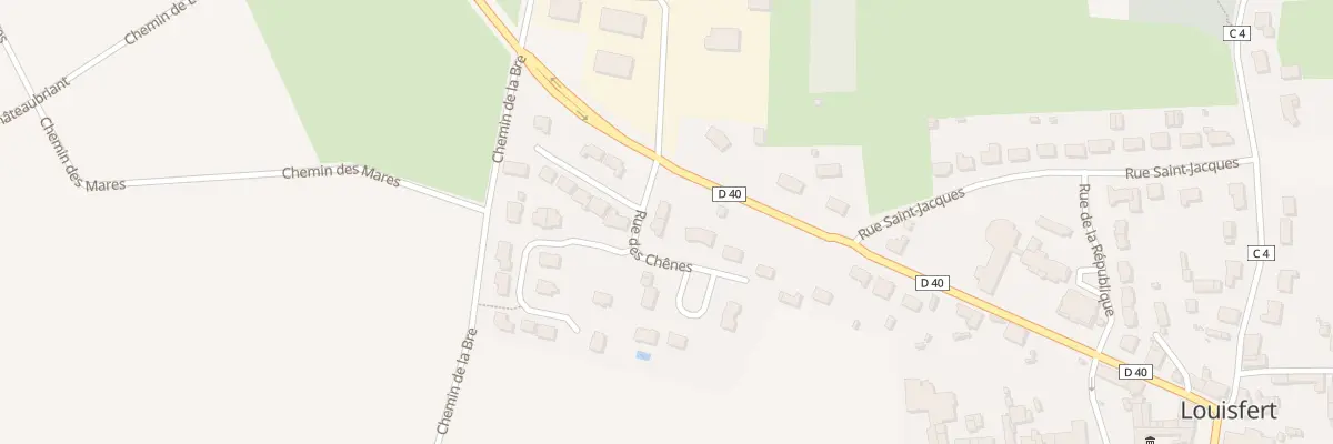 Plan du 7 Rue des Chênes à Louisfert