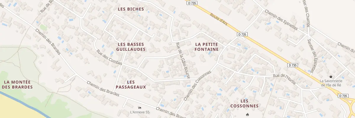 Plan du 6826 Rue de la Gate Bourse à La Couarde-sur-Mer