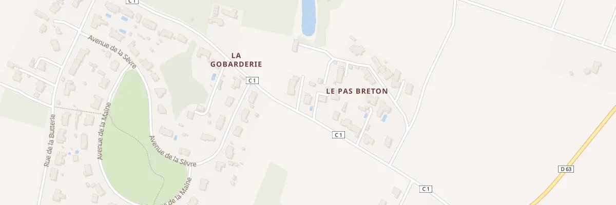 Plan du 3 Le Pas Breton à Château-Thébaud