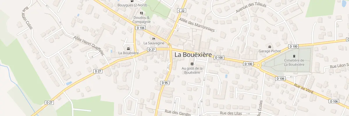 Plan du 1 Rue de la Forêt à La Bouëxière