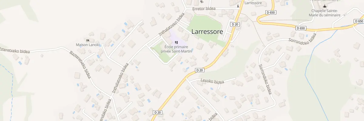 Plan du 128 Haurzaindegiko bidea à Larressore