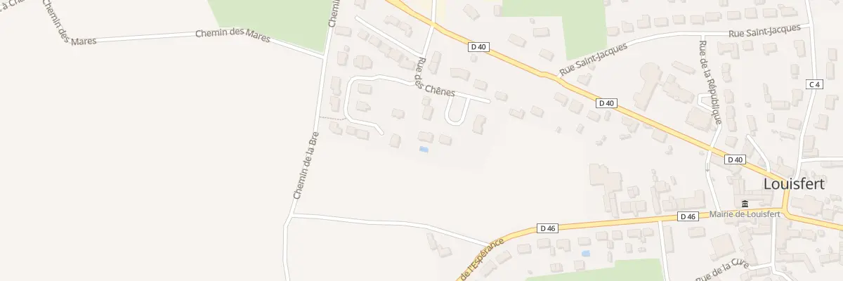 Plan du 6 Rue des Chênes à Louisfert