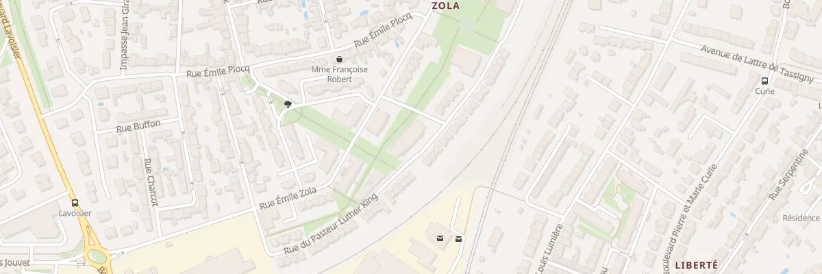 Plan du 66 Rue du pasteur luther king à La Roche-sur-Yon