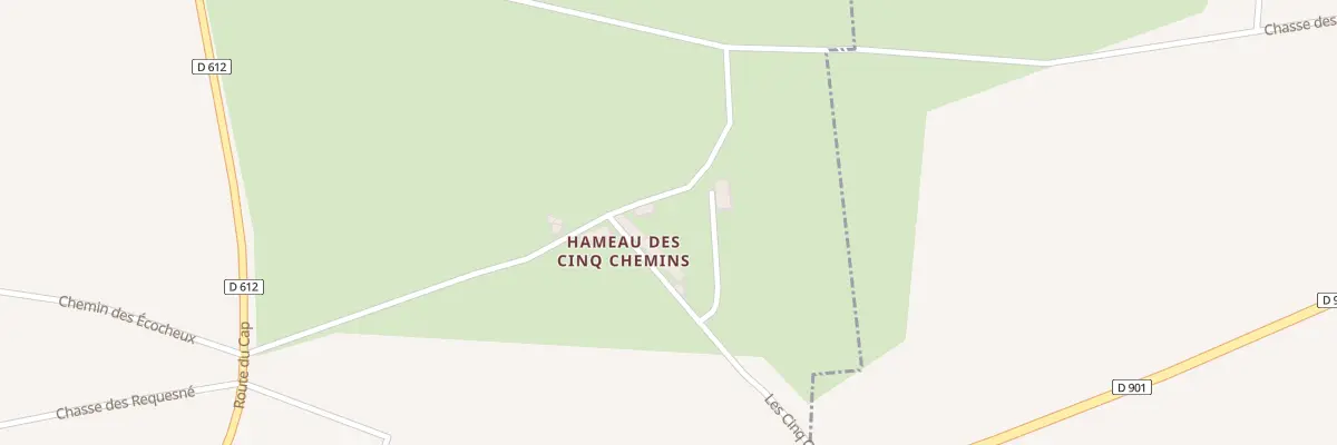 Plan du 4 Les Cinq Chemins à Carneville