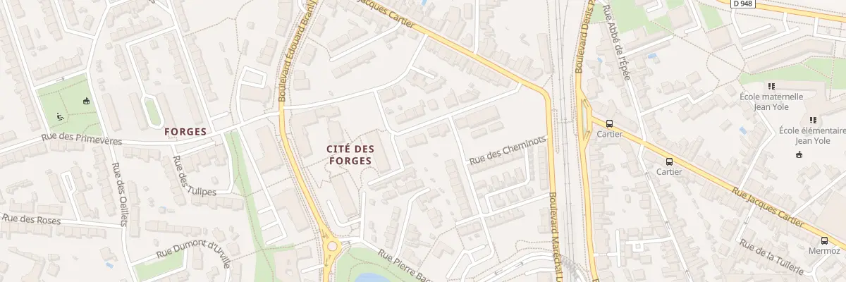 Plan du 27 Rue Louis Auguste Lansier à La Roche-sur-Yon