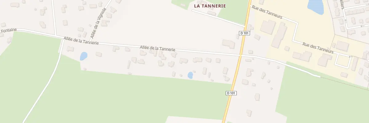 Plan du 7 All de la Tannerie à La Bouëxière