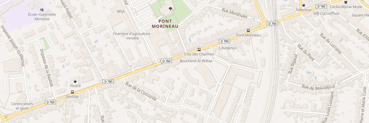 Plan du 51 Rue Roger Salengro à La Roche-sur-Yon