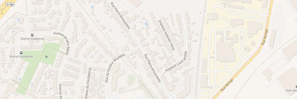 Plan du 68 Rue pierre brossolette à La Roche-sur-Yon
