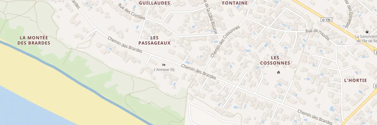 Plan du 36A Che des Brardes à La Couarde-sur-Mer