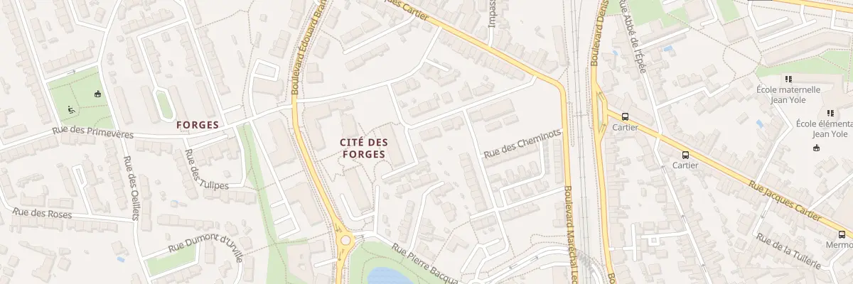 Plan du 29 Rue Louis Auguste Lansier à La Roche-sur-Yon