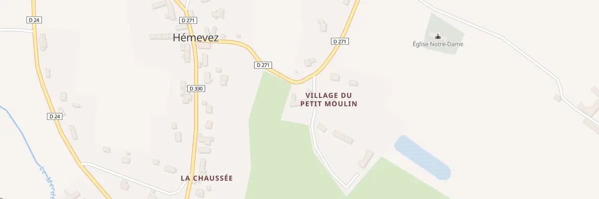 Plan du 1 Le Petit Moulin à Hémevez
