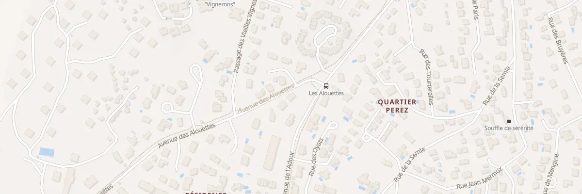 Plan du 21 Av des Alouettes à Capbreton
