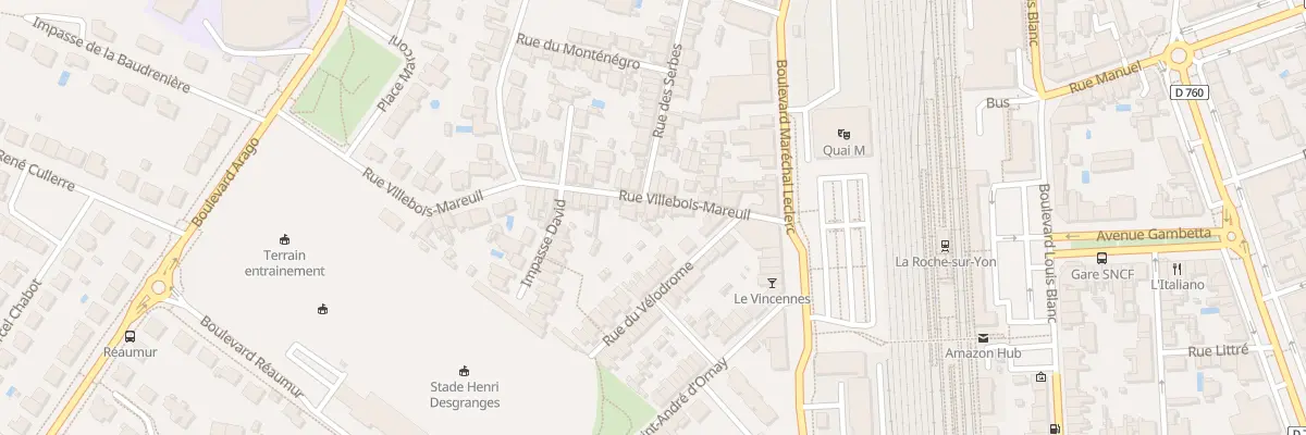 Plan du 19 Rue Villebois Mareuil à La Roche-sur-Yon