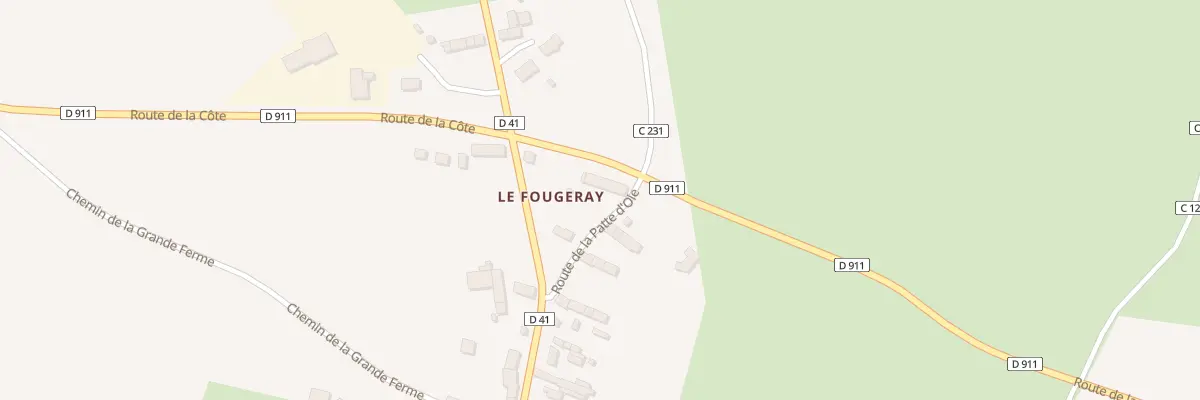 Plan du 40 Le Fougeray à Bacilly