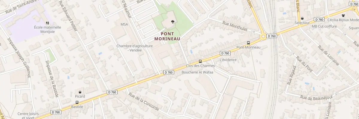 Plan du 54 Rue Roger Salengro à La Roche-sur-Yon